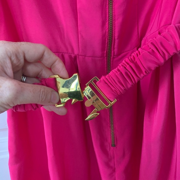 H&M Pink Fuchsia Dress w/ Belt - Picture 7 of 7